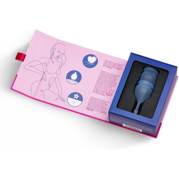 Intimkehely 2db-os szett tárolózsákkal - Satisfyer Feel Good kék