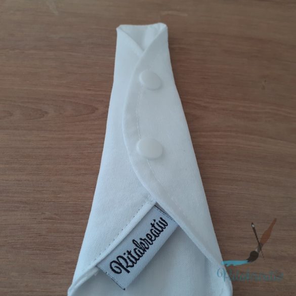 Fehér tanga mosható betét 18cm - tisztasági