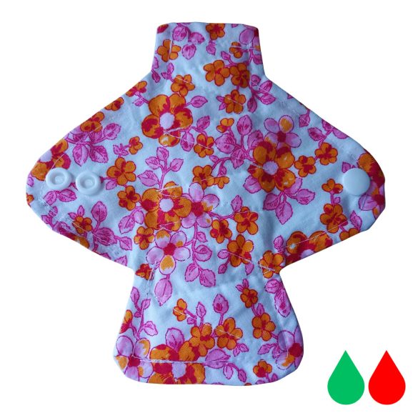 Narancs virág tisztasági mosható betét 16cm