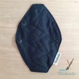 Fekete tanga mosható betét 18cm - tisztasági