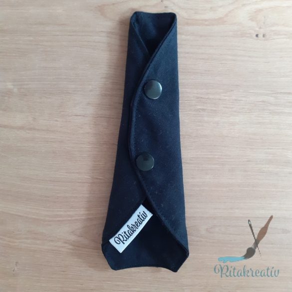 Fekete tanga mosható betét 18cm - tisztasági