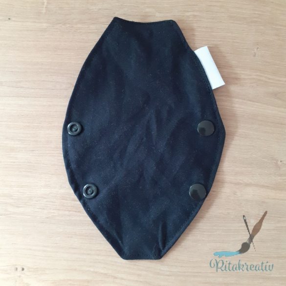 Fekete tanga mosható betét 18cm - tisztasági