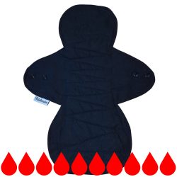 40cm szülés utáni mosható betét fekete