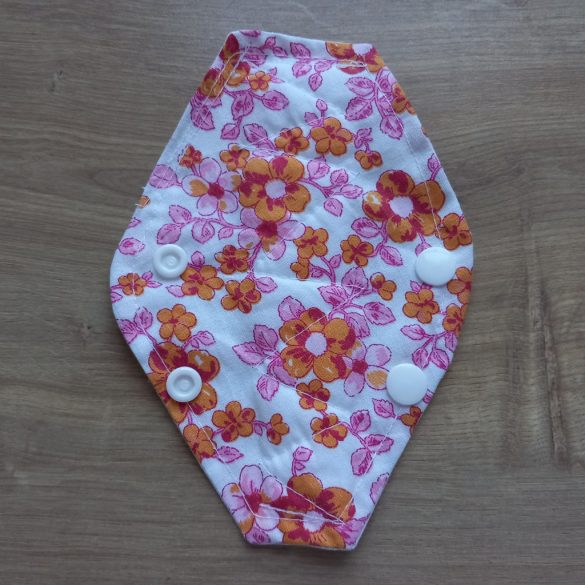 Narancs virág tanga mosható betét 16cm - tisztasági