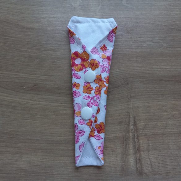 Narancs virág tanga mosható betét 16cm - tisztasági