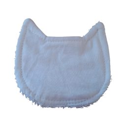 Fehér cicapofi mosható arctisztító korong bambusszal