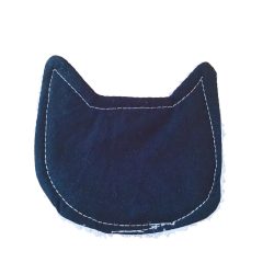 Fekete cicapofi mosható arctisztító korong bambusszal