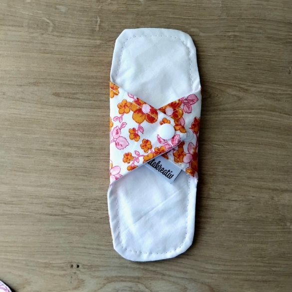 narancs virág tisztasági mosható betét 18cm (piskóta forma)