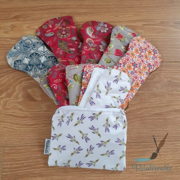 Rita teljes ciklus mosható betét csomag erős vérzéshez meglepetés mintával