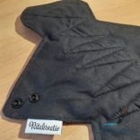 Fekete mosható betét 30cm