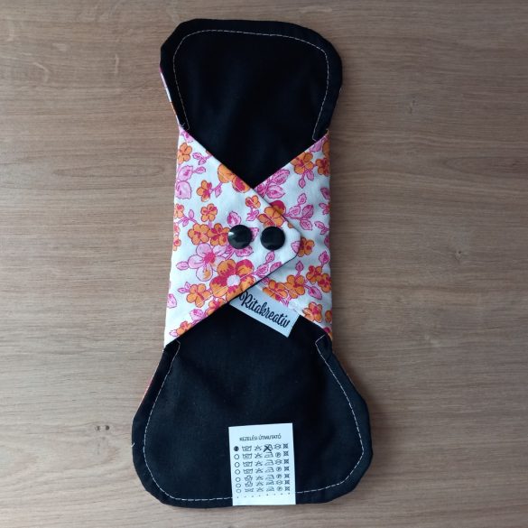 Narancs virág mosható betét 26cm